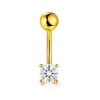 Χρυσό σκουλαρίκι piercing Κ14