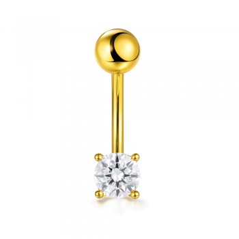 Χρυσό σκουλαρίκι piercing Κ14