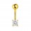 Χρυσό σκουλαρίκι piercing Κ14