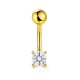 Χρυσό σκουλαρίκι piercing Κ14