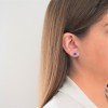 Λευκόχρυσο σετ κοσμημάτων καρδιές Κ14 με σκουλαρίκια, κολιέ και δαχτυλίδι