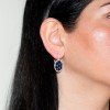 Ασημένια κρεμαστά σκουλαρίκια 925 με ζιργκόν