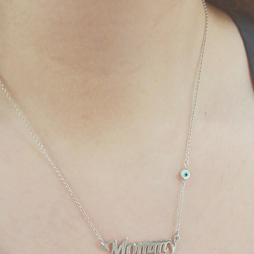 Ασημένιο κολιέ mommy 925