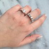 Ασημένιο σειρέ δαχτυλίδι 925 με Swarovski ζιργκόν