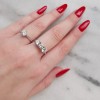 Ασημένιο σειρέ δαχτυλίδι 925 με Swarovski ζιργκόν