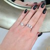 Ασημένιο σειρέ δαχτυλίδι 925 με Swarovski ζιργκόν