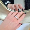 Ασημένιο σειρέ δαχτυλίδι 925 με Swarovski ζιργκόν