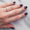 Σειρέ ροζ χρυσό δαχτυλίδι Κ14 με οβάλ ζιργκόν