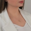Χρυσός γυναικείος βαπτιστικός σταυρός Κ14 με αλυσίδα