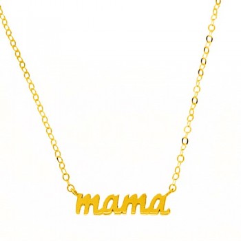 Χρυσό κολιέ mama Κ14