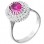 Λευκόχρυσο δαχτυλίδι fashion Κ14 με ζιργκόν