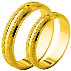 Σετ βέρες από κίτρινο χρυσό 14 καρατίων