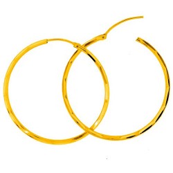 Χρυσά σκουλαρίκια κρίκοι Κ14