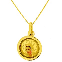 Χρυσό φυλαχτό με αλυσίδα Κ14