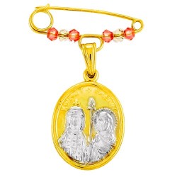 Παιδική χρυσή παραμάνα Κ9 με φυλαχτό