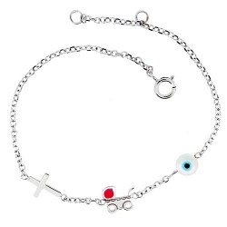 Παιδικό λευκόχρυσο  βραχιόλι Κ9