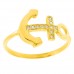 Χρυσό δαχτυλίδι άγκυρα Κ14