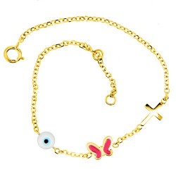 Χρυσό παιδικό βραχιόλι Κ9