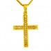 Χρυσός βαπτιστικός σταυρός Κ14 με ζιργκόν