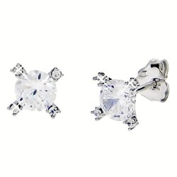 Λευκόχρυσα σκουλαρίκια Κ14