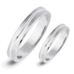 Σετ βέρες από λευκό χρυσό Κ14