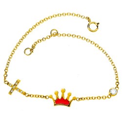 Χρυσό παιδικό βραχιόλι Κ9