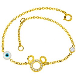 Χρυσό παιδικό βραχιόλι Κ9