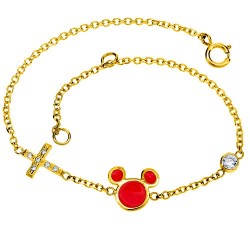 Χρυσό παιδικό βραχιόλι Κ9