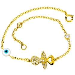 Χρυσό παιδικό βραχιόλι Κ9