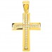 Χρυσός μασίφ γυναικείος βαπτιστικός σταυρός Κ14