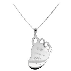 Λευκόχρυσο παιδικό μενταγιόν ταυτότητα Κ9 με αλυσίδα