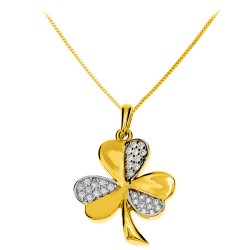 Χρυσό μενταγιόν Κ14 με αλυσίδα