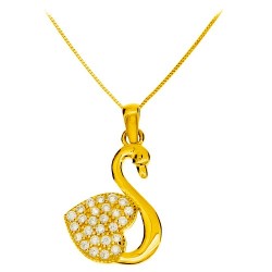 Χρυσό μενταγιόν Κ14 με αλυσίδα