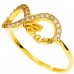 Χρυσό δαχτυλίδι love άπειρο Κ14