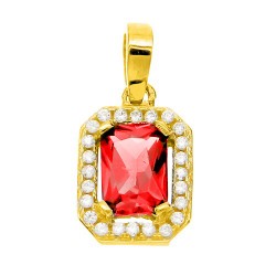 Χρυσό μενταγιόν Κ14 με ζιργκόν