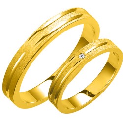 Σετ χρυσές βέρες 14 καρατίων