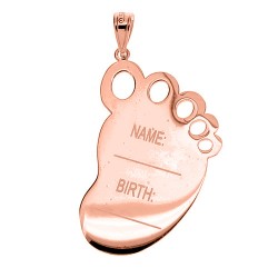 Παιδικό μενταγιόν ταυτότητα από ροζ χρυσό Κ9