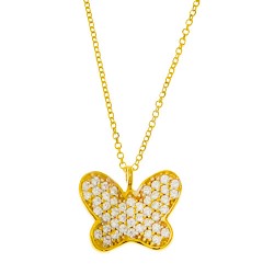 Χρυσό κολιέ Κ14 με ζιργκόν