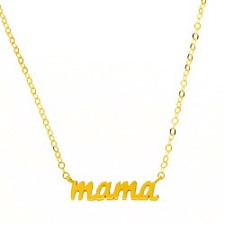 Χρυσό κολιέ mama Κ14