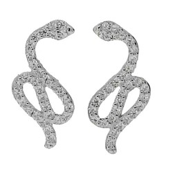 Ασημένια σκουλαρίκια 925 με ζιργκόν