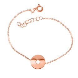 Ασημένιο βραχιόλι 925 σε ροζ χρώμα