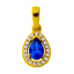 Χρυσό μενταγιόν Κ14 με ζιργκόν