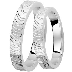 Βέρες από λευκό χρυσό 9 καρατίων