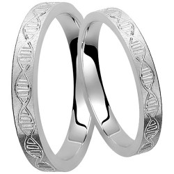 Βέρες απο λευκό χρυσό 9 καρατίων