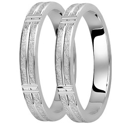 Σετ βέρες από λευκό χρυσό Κ14