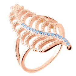 Ασημένιο δαχτυλίδι 925 σε ροζ χρώμα με ζιργκόν