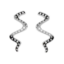 Ασημένια σκουλαρίκια 925 με ζιργκόν