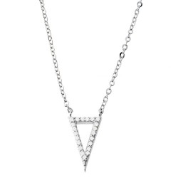 Ασημένιο κολιέ 925 με ζιργκόν