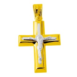 Χρυσός βαπτιστικός σταυρός Κ14