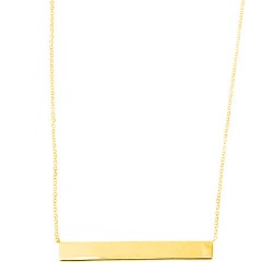 Χρυσό κολιέ μπάρα Κ14